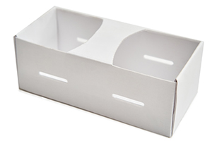 kobiałka tekturowa na pół kg owoców - skladana