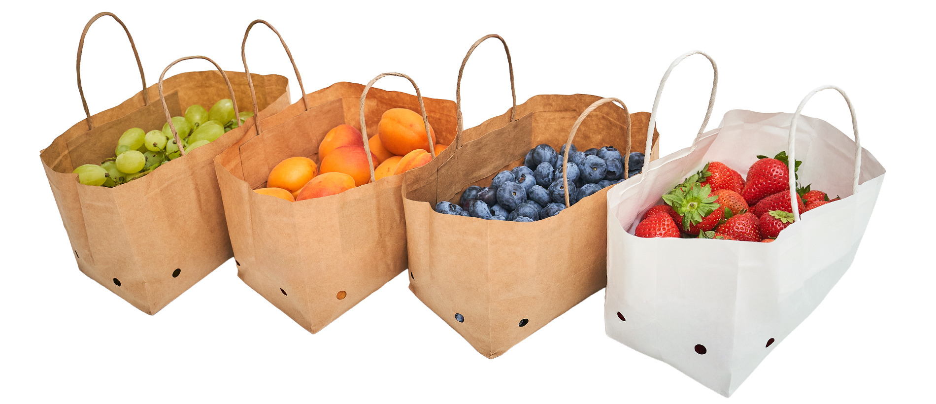 torebki papierowe kraft do owoców i warzyw