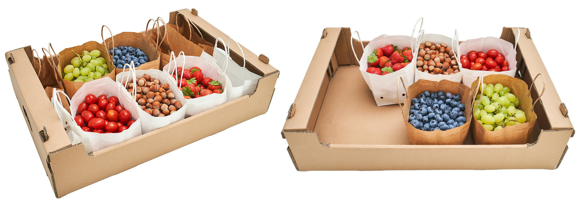 torebki papierowe kraft do owoców i warzyw